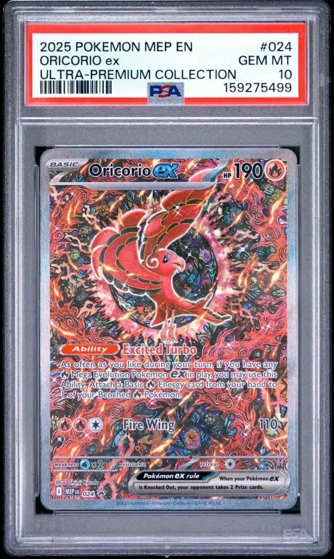 Oricorio EX, Me Black Star Promo, PSA 10