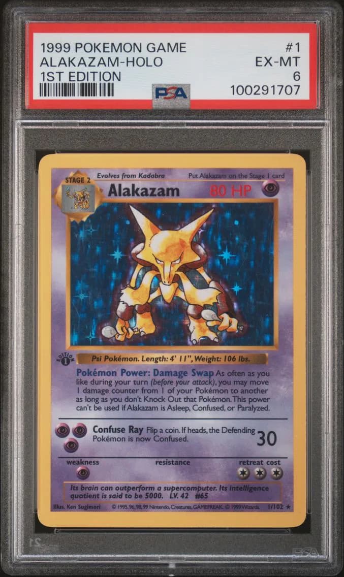 Alakazam-Holo 1999, Game, PSA 6