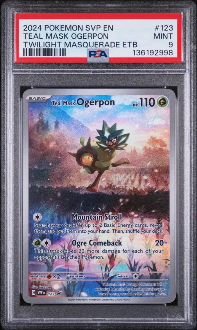 Teal Mask Ogerpon, SV Black Star Promo, PSA 9
