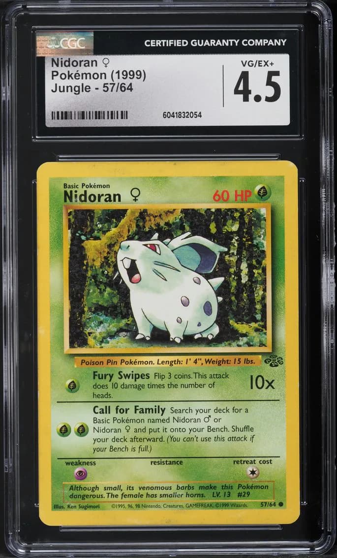 Nidoran, Jungle - Unlimited, CGC 4.5