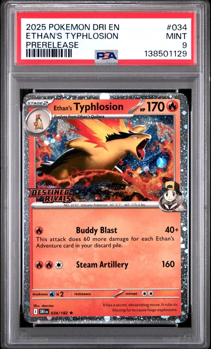Ethan's Typhlosion, Destined Rivals, PSA 9