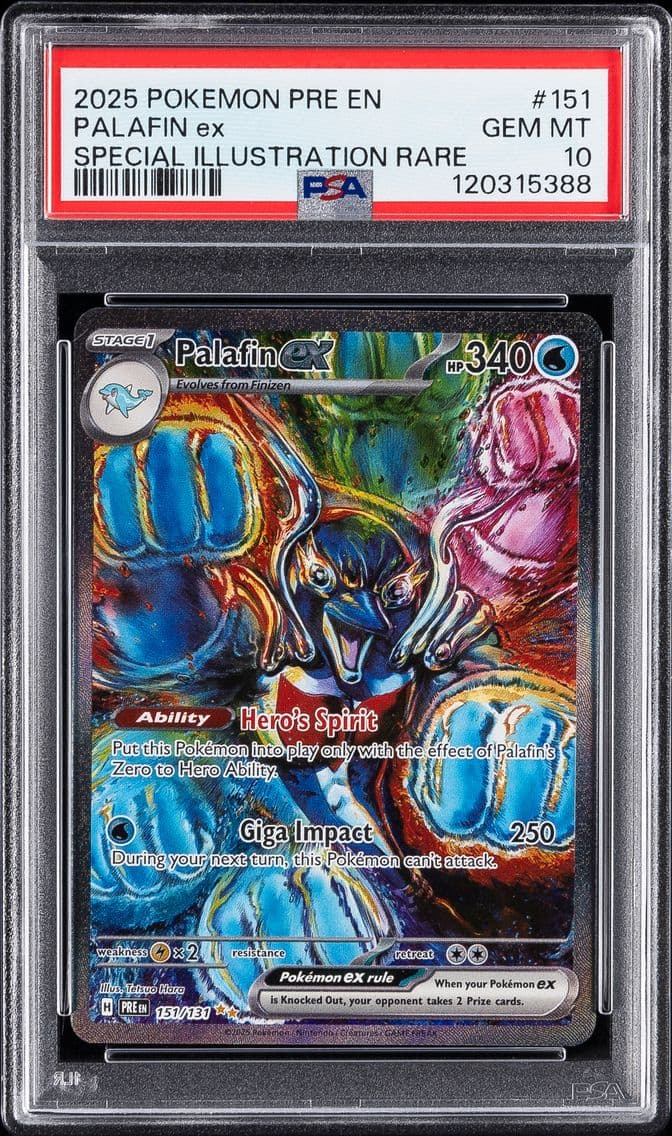Palafin EX, Prismatic Evolutions, PSA 10