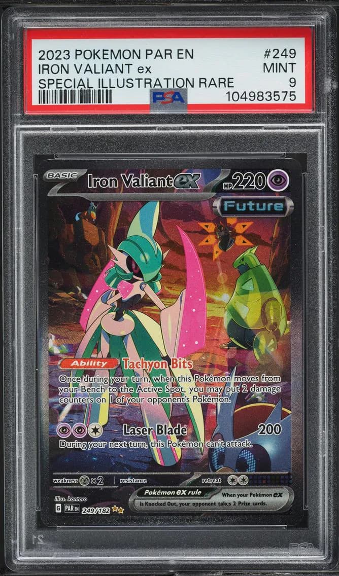 Iron Valiant EX, Paradox Rift, PSA 9