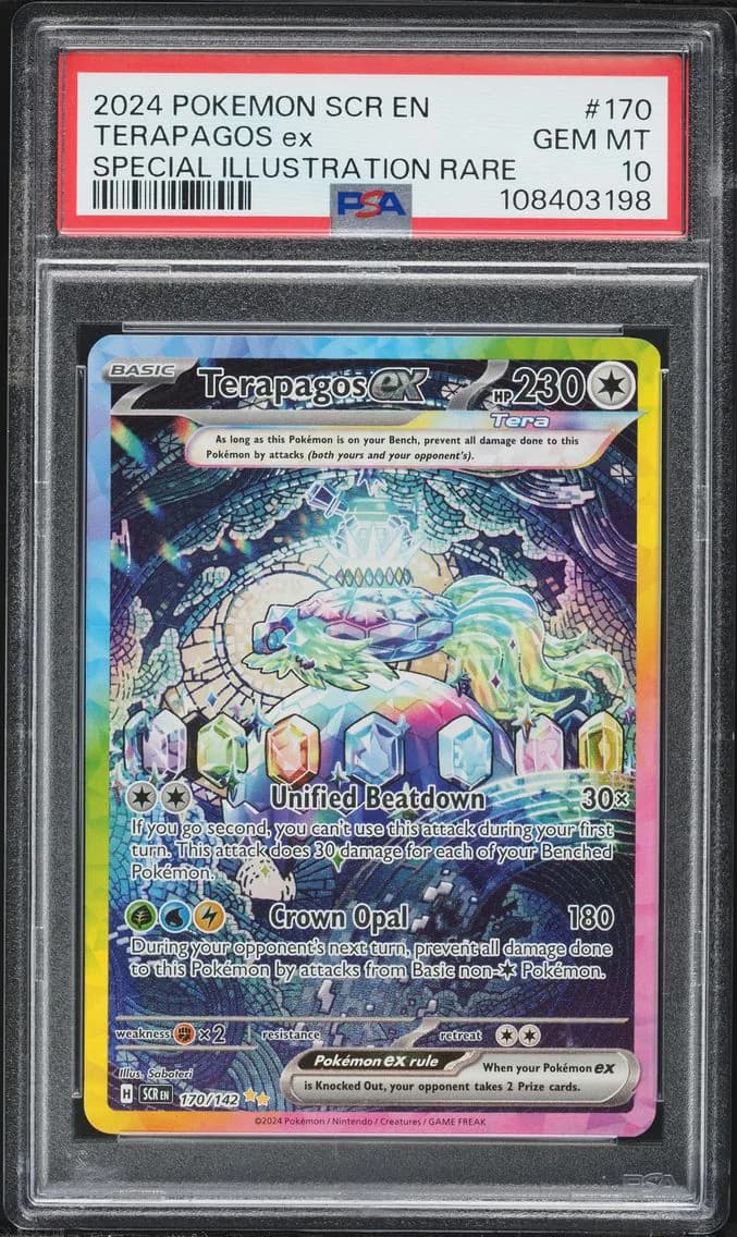 Terapagos EX, Stellar Crown, PSA 10