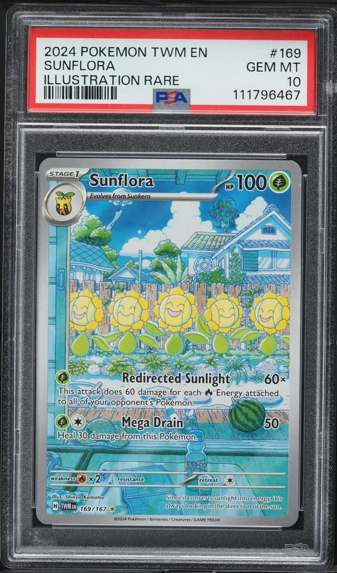 Sunflora, Twilight Masquerade, PSA 10