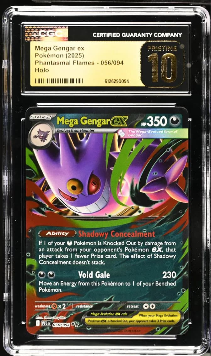 Mega Gengar ex, Phantasmal Flames, CGC 10