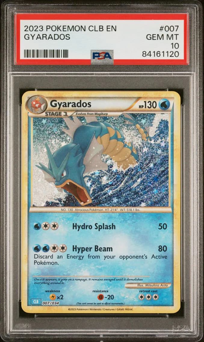 Gyarados, Clb-Trading Card Game Classic Blastoise & Suicune EX Deck, PSA 10