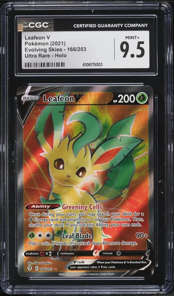 Leafeon V, Evolving Skies, CGC 9.5