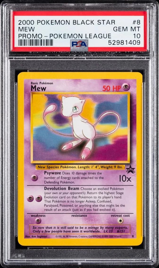 Mew, Promo Black Star, PSA 10
