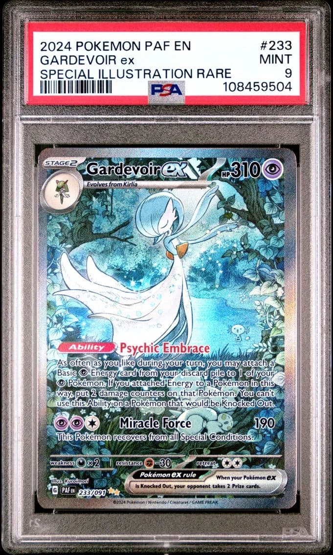 Gardevoir EX, Paldean Fates, PSA 9