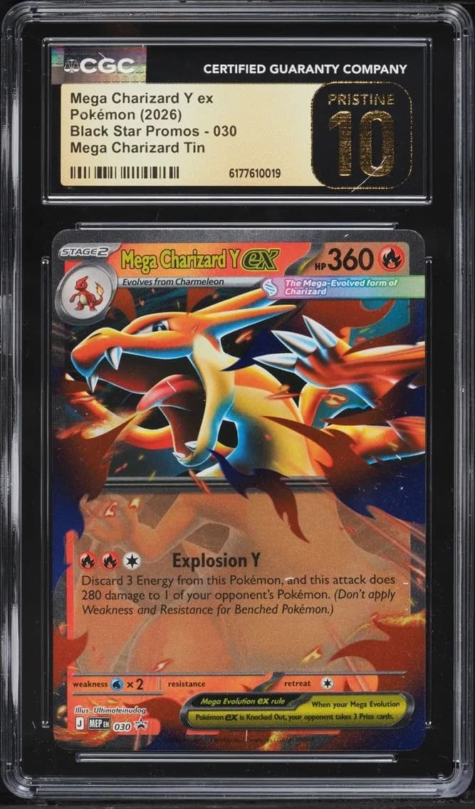 Y ex, Black Star Promos - Mega Evolution MEP EN, CGC 10