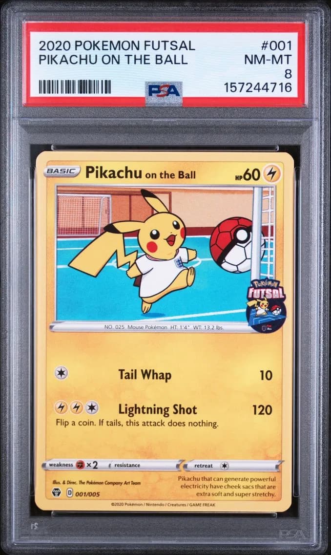 Pikachu on the Ball, Futsal, PSA 8