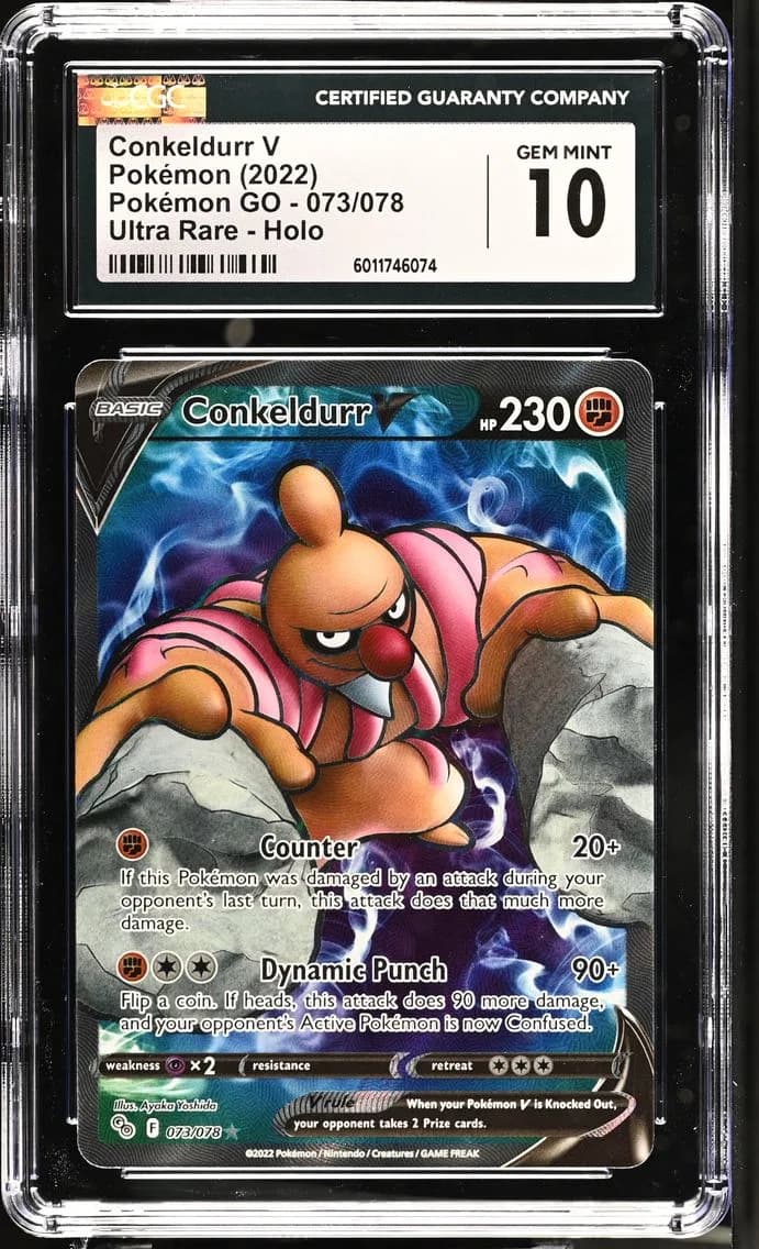 Conkeldurr V, Pokémon GO, CGC 10