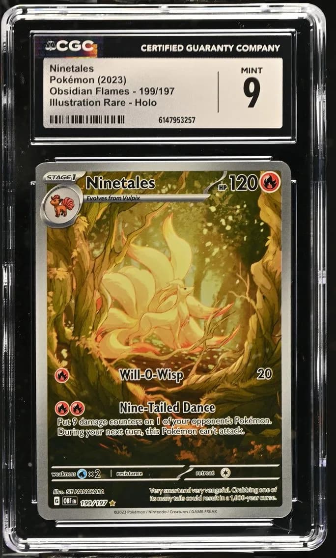 Ninetales, Obsidian Flames, CGC 9