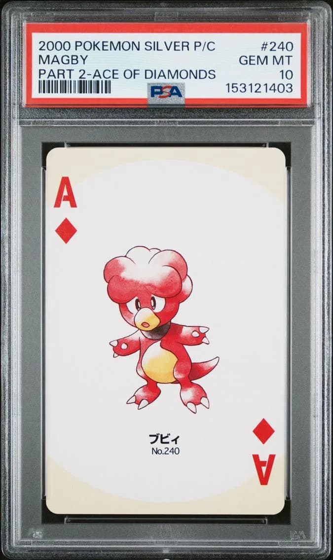 Magby, Silver Version Part 2 Playing Cards, PSA 10