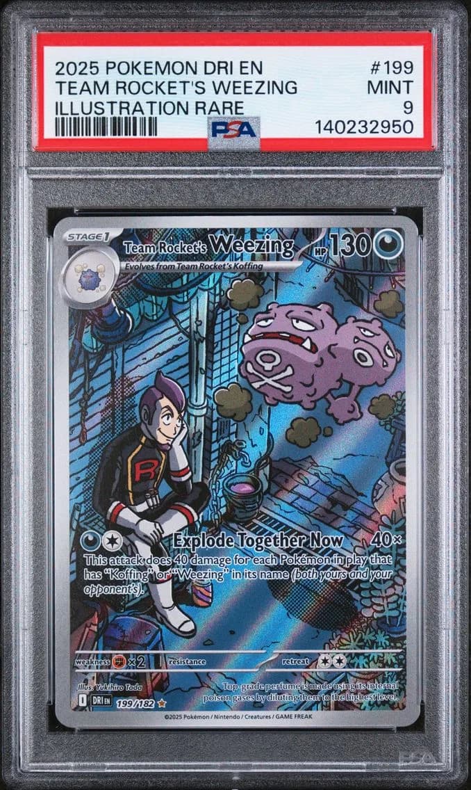 Team Rocket's Weezing, Destined Rivals, PSA 9