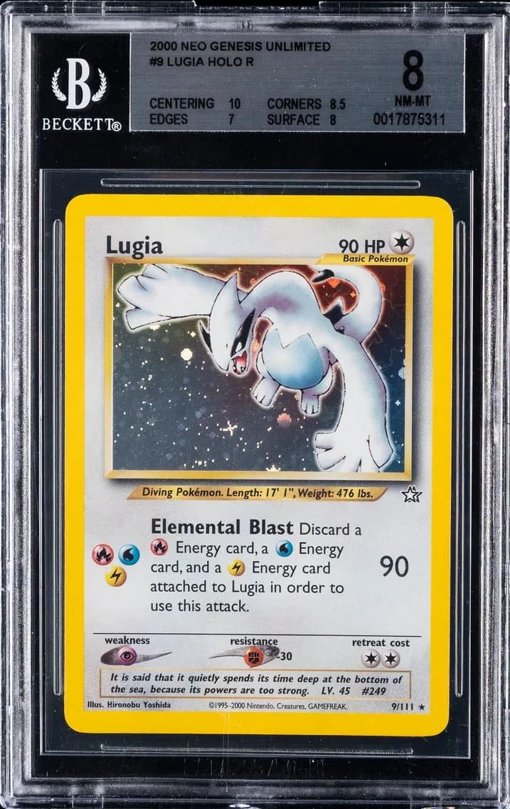 Lugia-Holo, Neo Genesis Unlimited, BGS 8