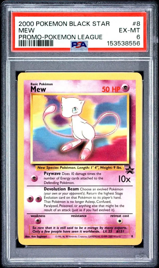Mew, Promo Black Star, PSA 6