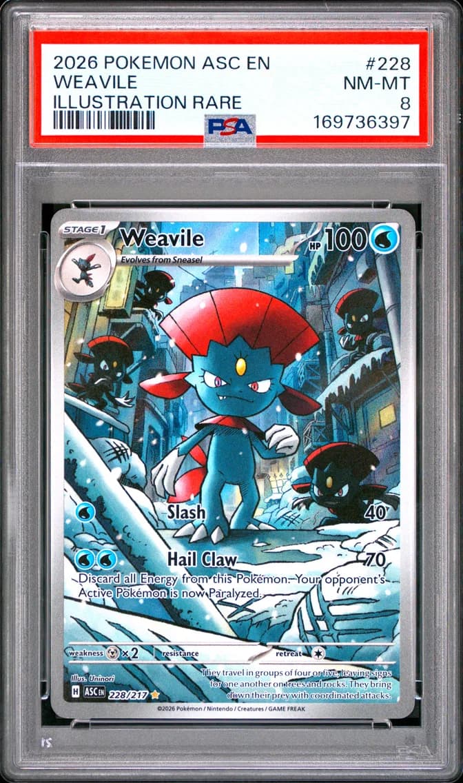 Weavile, Ascended Heroes, PSA 8
