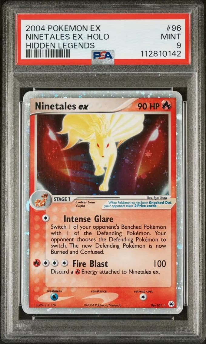 Ninetales EX-Holo, EX Hidden Legends, PSA 9