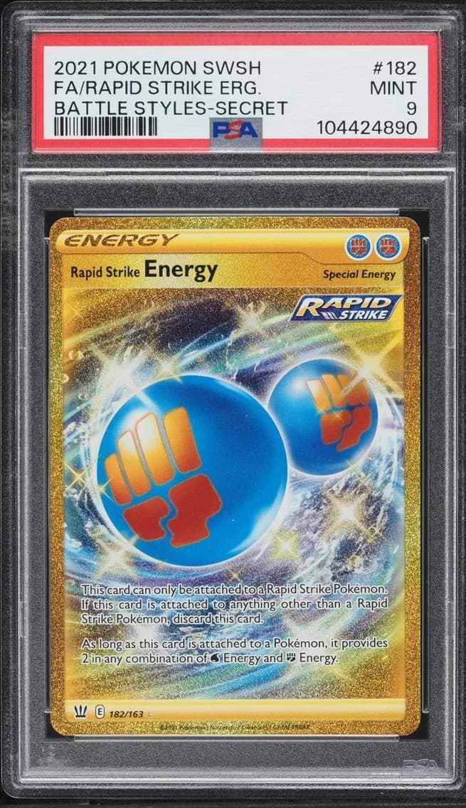 Rapid Strike Energy, Sword & Shield Battle Styles, PSA 9