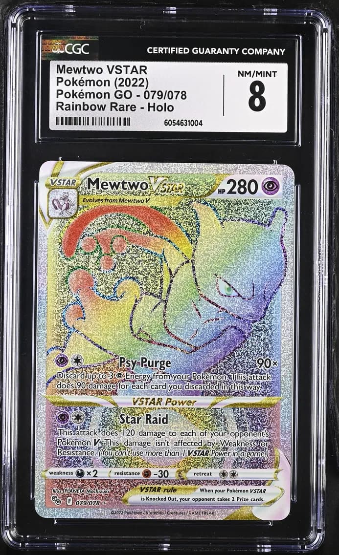 Mewtwo VSTAR, Pokémon GO, CGC 8