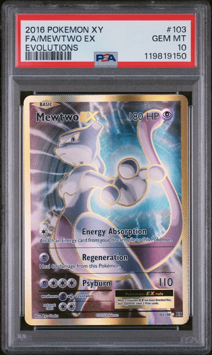 Mewtwo EX, XY Evolutions, PSA 10