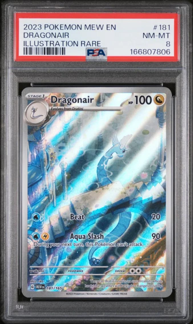 Dragonair, 151, PSA 8