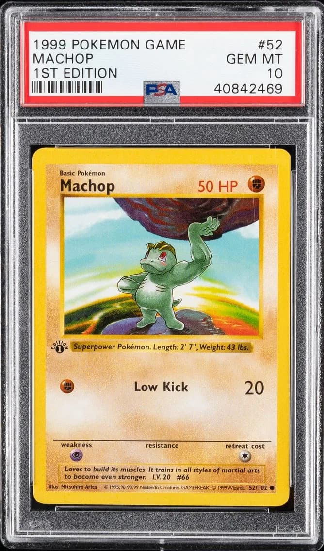 Machop, Game, PSA 10