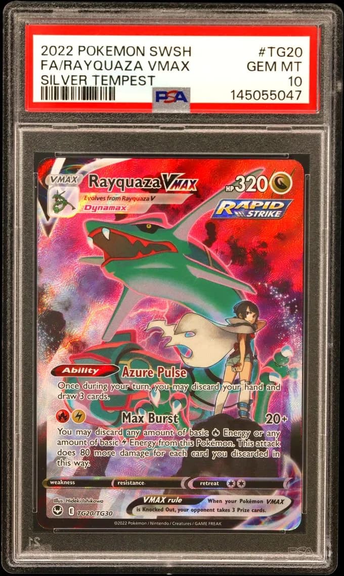 Rayquaza VMAX, Sword & Shield Silver Tempest, PSA 10
