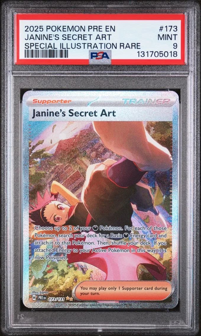 Janine's Secret Art, Prismatic Evolutions, PSA 9
