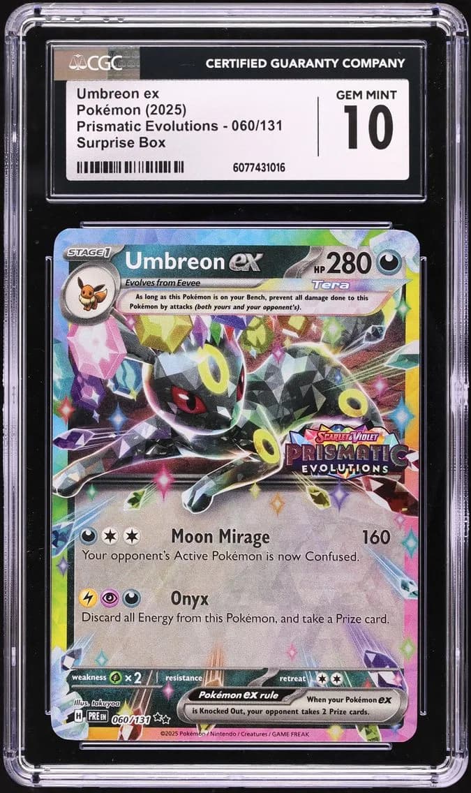Umbreon EX, Prismatic Evolutions, CGC 10