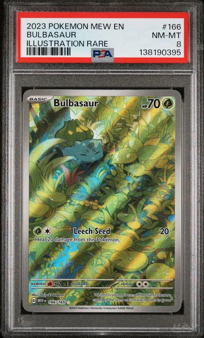 Bulbasaur, 151, PSA 8
