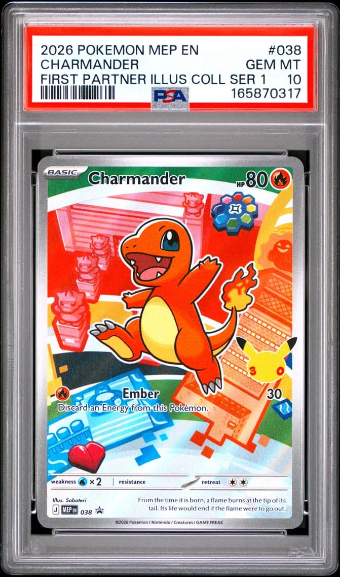 Charmander, Me Black Star Promo, PSA 10