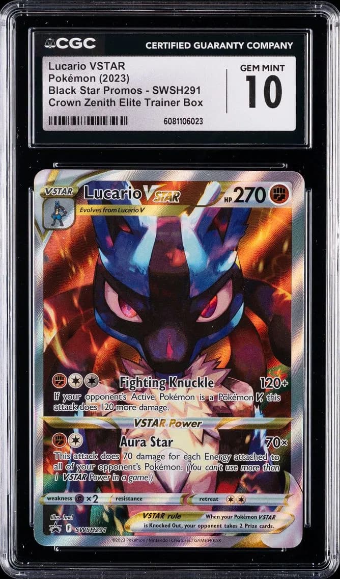 Lucario VSTAR, Black Star Promos - Sword & Shield, CGC 10