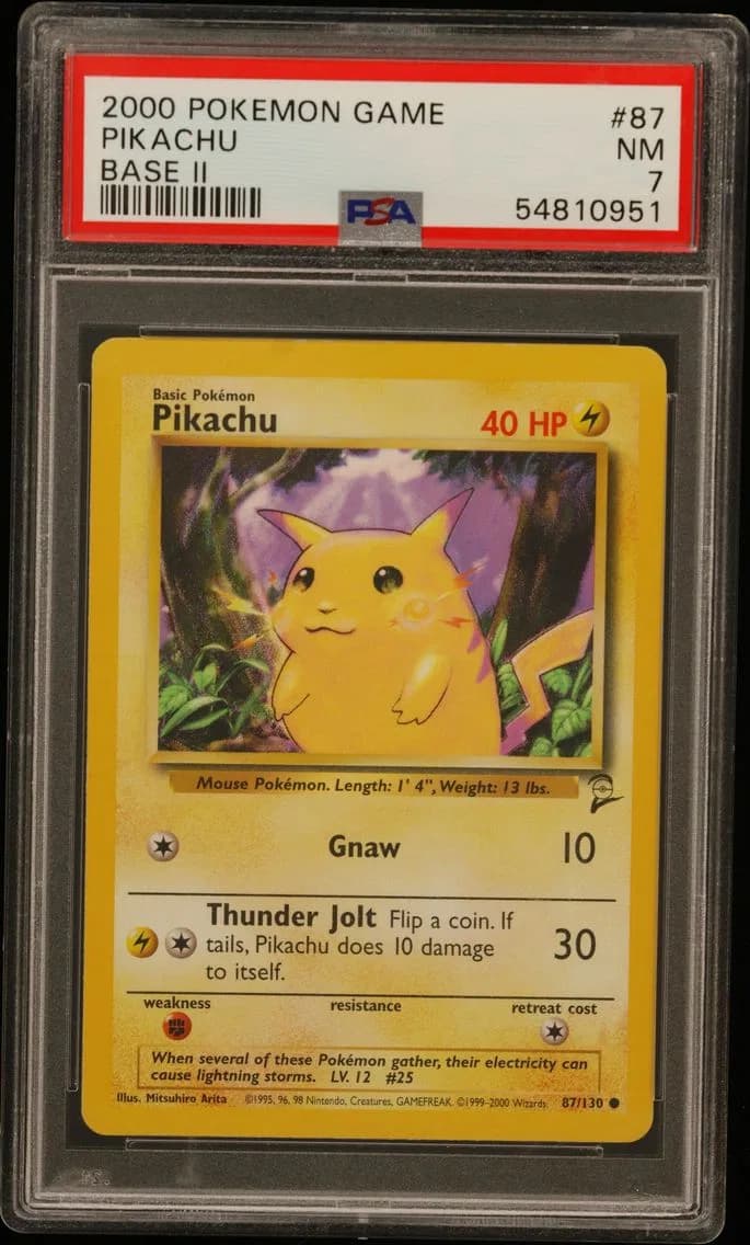 Pikachu, Game Base II, PSA 7