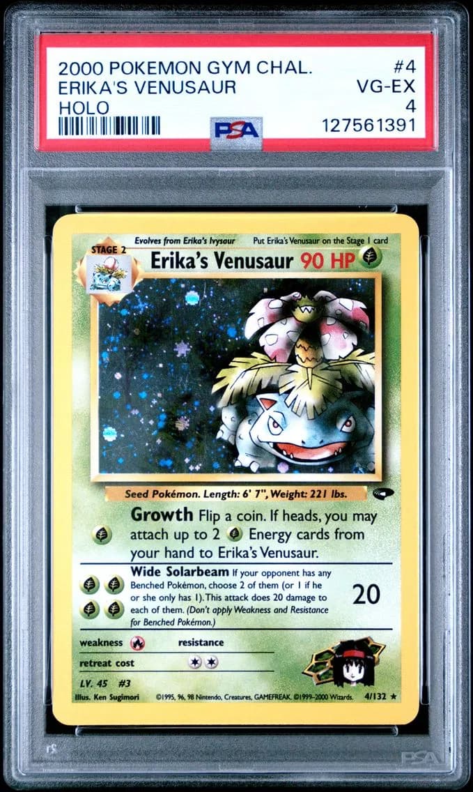 Erika's Venusaur, Gym Challenge, PSA 4