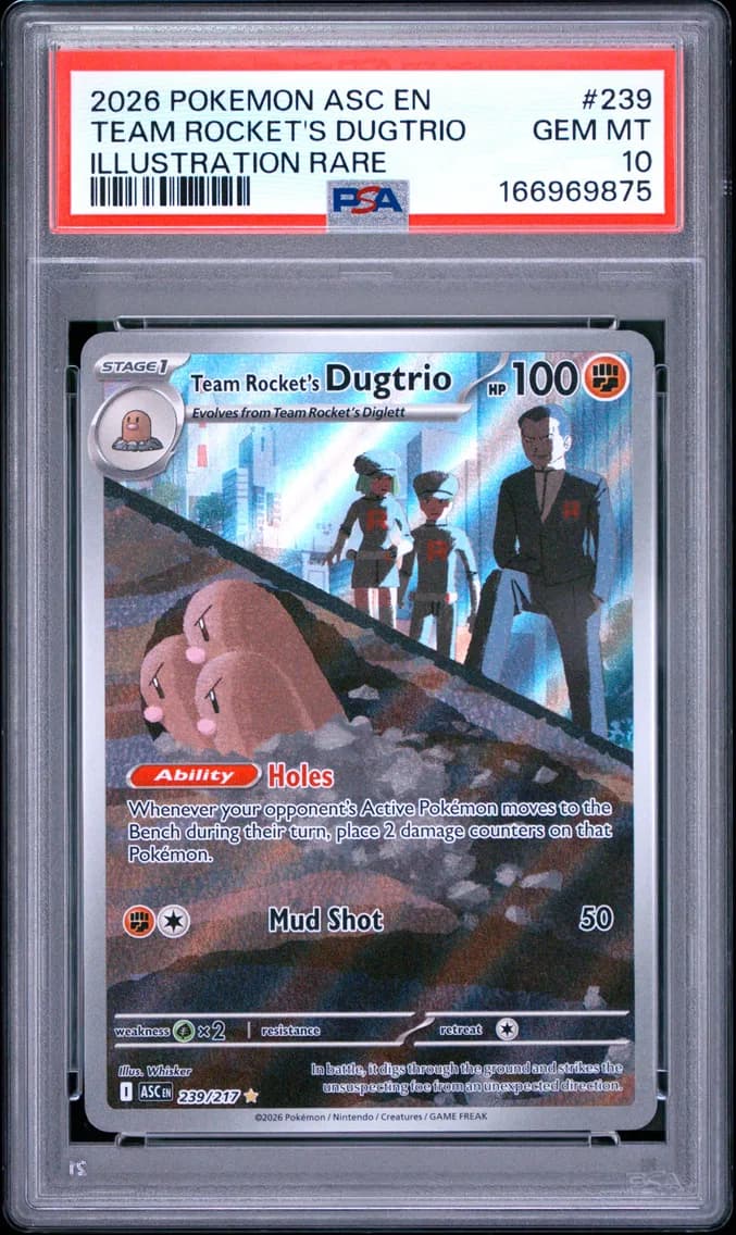 Team Rocket's Dugtrio, Ascended Heroes, PSA 10