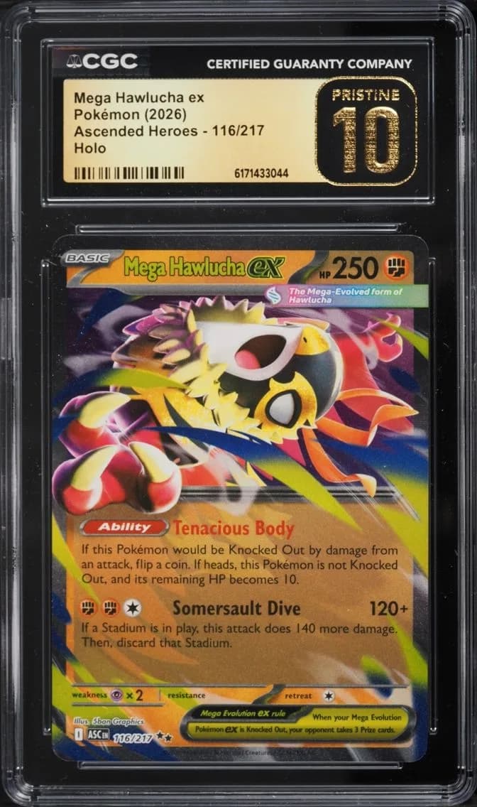 Mega Hawlucha Ex, Ascended Heroes, CGC 10