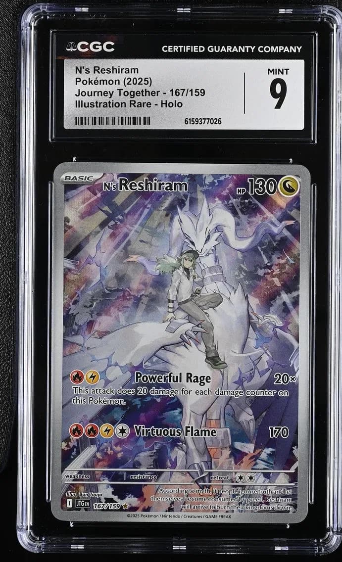 N's Reshiram, Journey Together, CGC 9