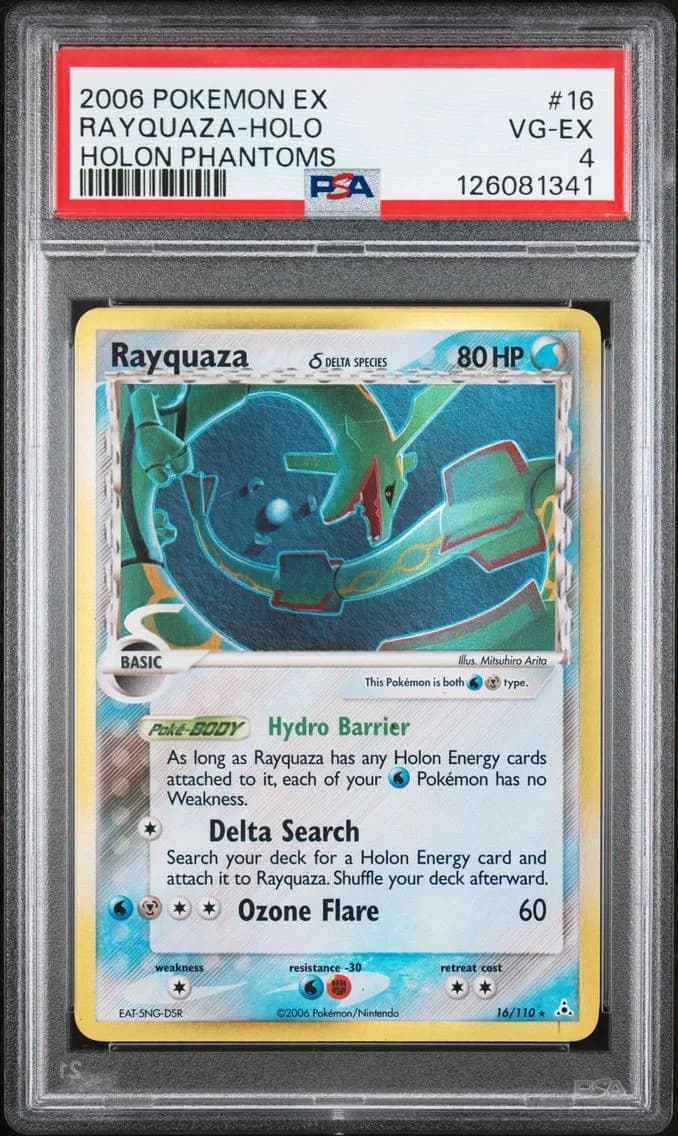 Rayquaza-Holo, EX Holon Phantoms, PSA 4