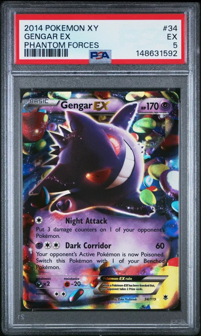 Gengar EX, XY Phantom Forces, PSA 5