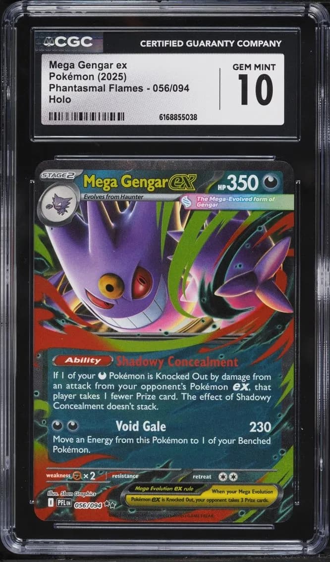 Mega Gengar ex, Phantasmal Flames, CGC 10