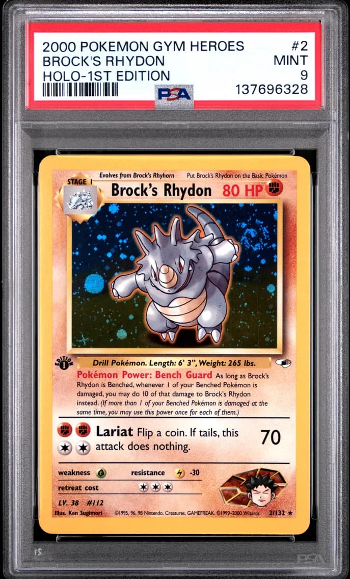 Brock's Rhydon, Gym Heroes, PSA 9
