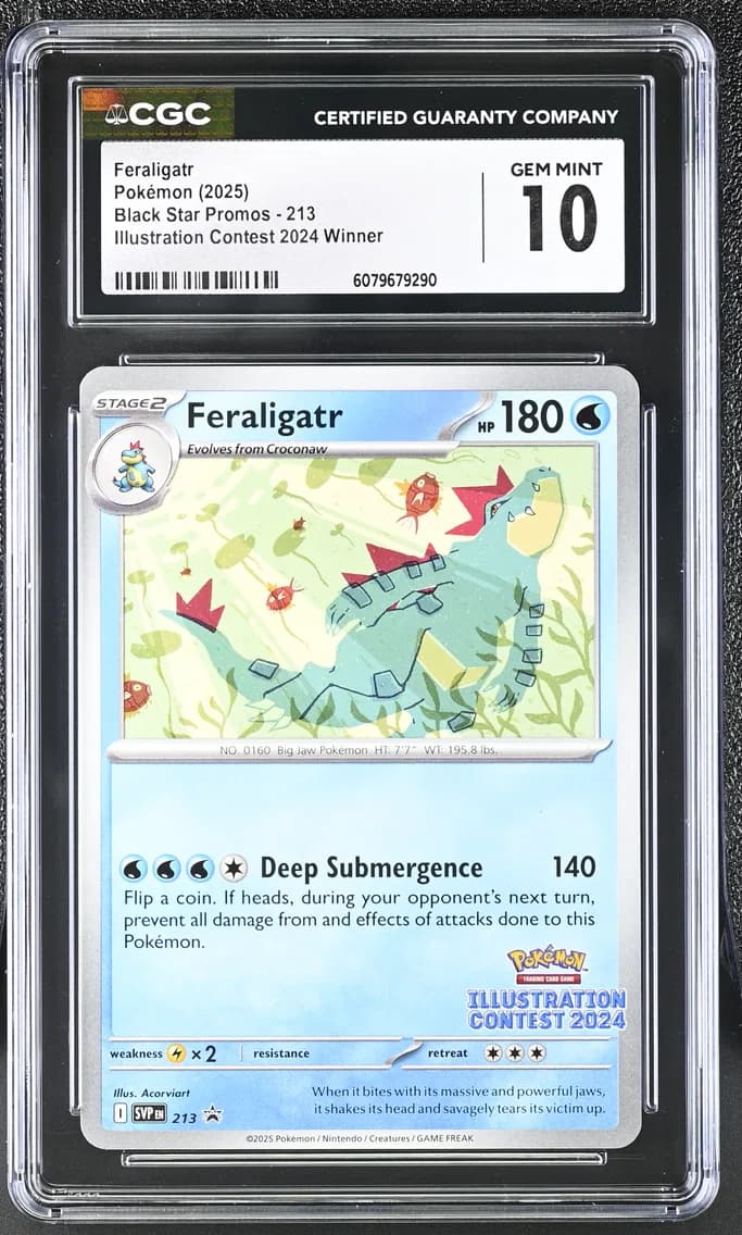 Feraligatr, Black Star Promos - Scarlet & Violet SVP EN, CGC 10