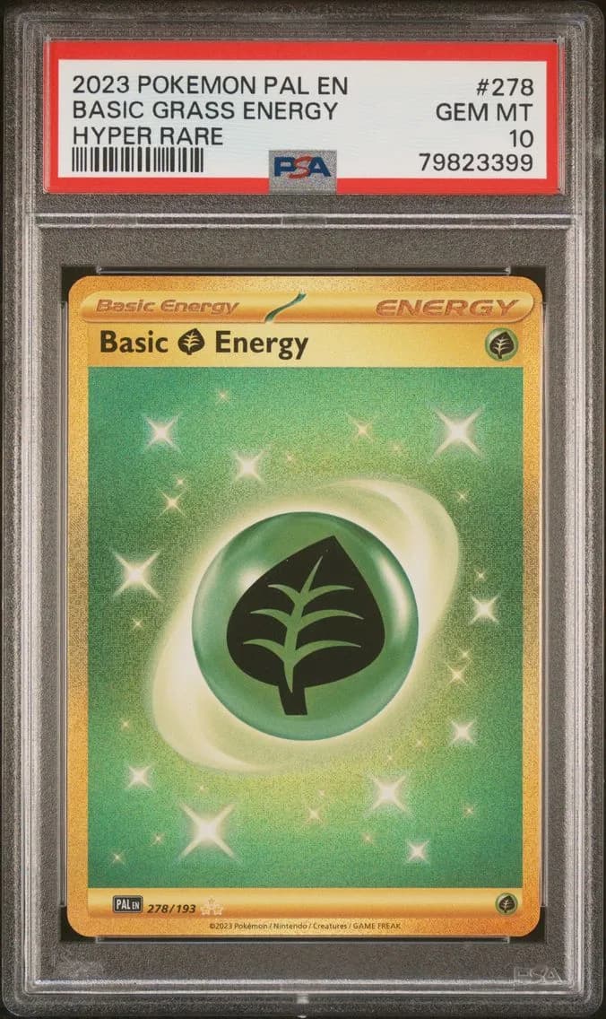 Basic Grass Energy, Paldea Evolved, PSA 10