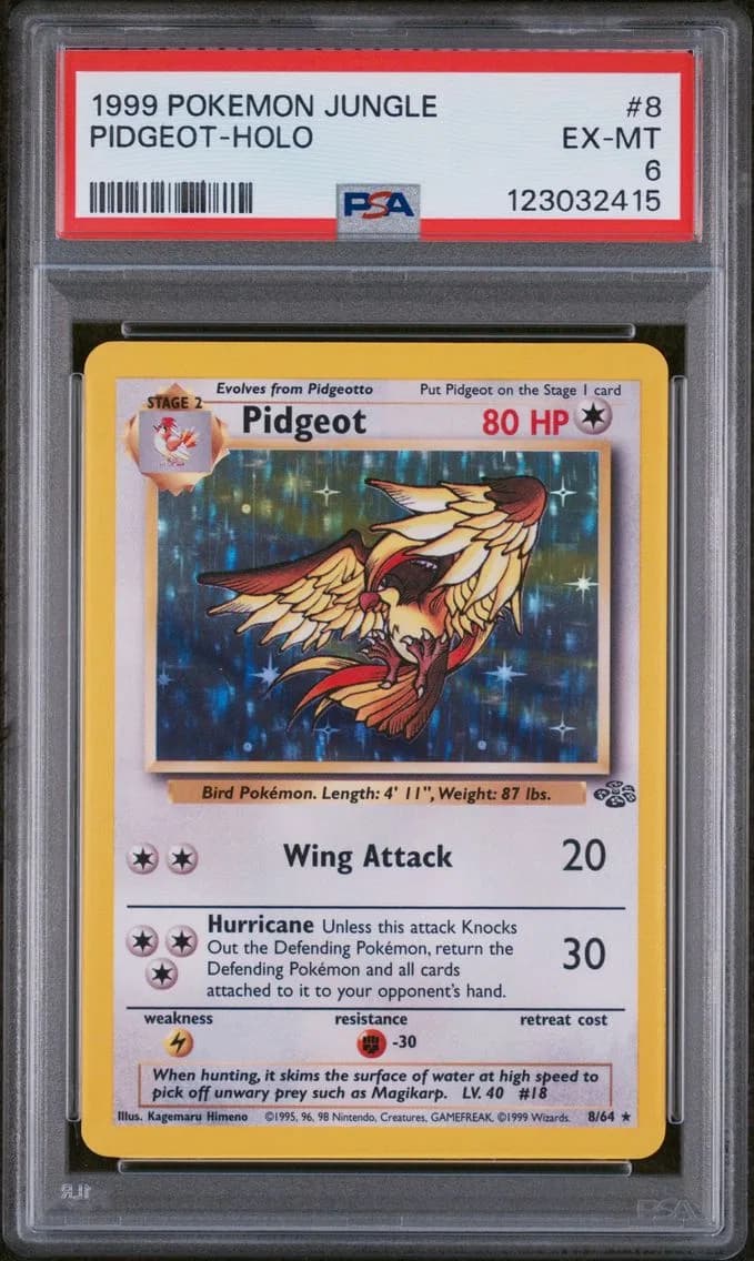 Pidgeot-Holo, Jungle, PSA 6