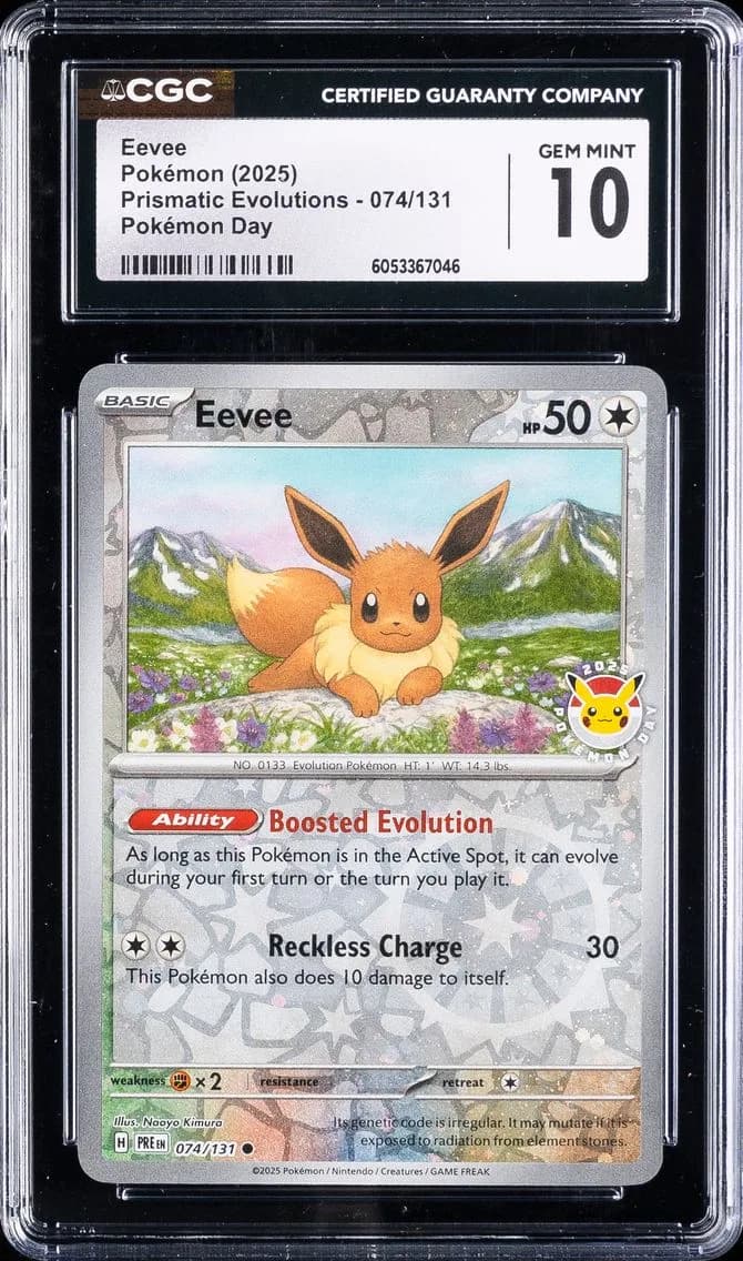 Eevee, Prismatic Evolutions, CGC 10