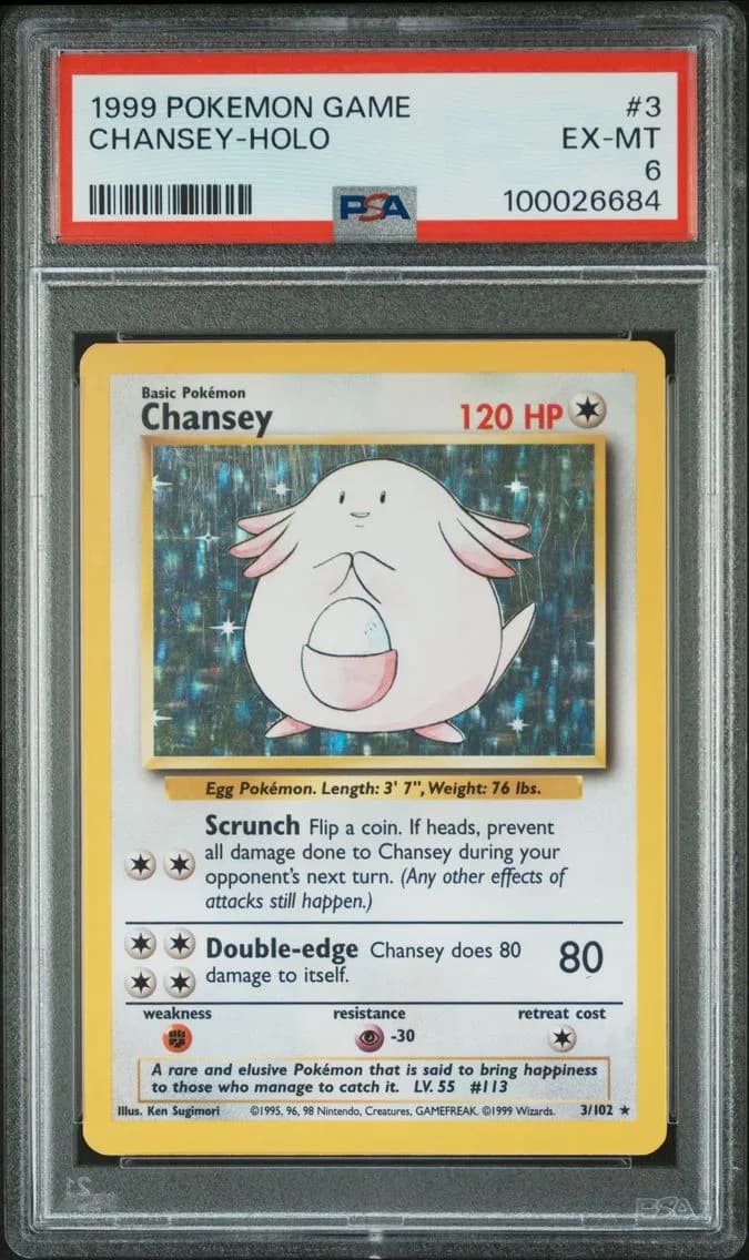 Chansey-Holo, Game, PSA 6