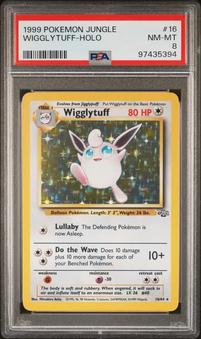 Wigglytuff-Holo, Jungle, PSA 8